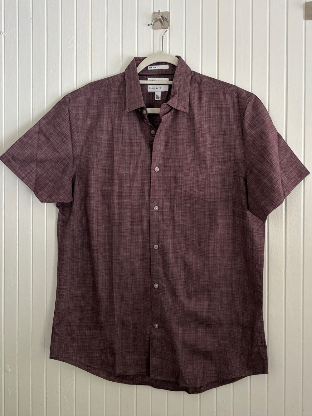 Nordstrom Men's Slim Fit Short Sleeve Button Down Shirt